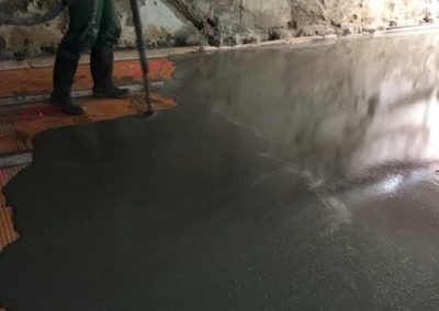 Pavimento de cemento autonivelante